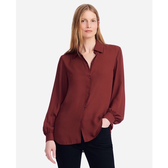 NWT EVERYBODY & EVERYONE Want and Need Top in Tawny Port - Picture 3 of 8